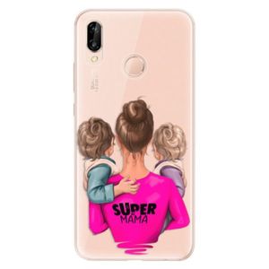 Odolné silikónové puzdro iSaprio - Super Mama - Two Boys - Huawei P20 Lite vyobraziť