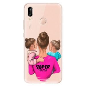 Odolné silikónové puzdro iSaprio - Super Mama - Two Girls - Huawei P20 Lite vyobraziť