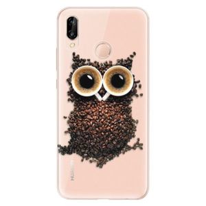 Odolné silikónové puzdro iSaprio - Owl And Coffee - Huawei P20 Lite vyobraziť