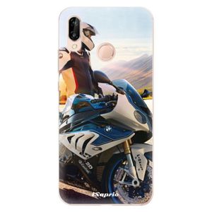 Odolné silikónové puzdro iSaprio - Motorcycle 10 - Huawei P20 Lite vyobraziť