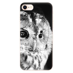 Odolné silikónové puzdro iSaprio - BW Owl - iPhone 8 vyobraziť