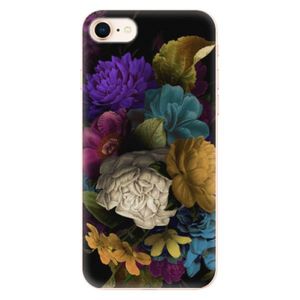 Odolné silikónové puzdro iSaprio - Dark Flowers - iPhone 8 vyobraziť