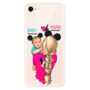 Odolné silikónové puzdro iSaprio - Mama Mouse Blonde and Boy - iPhone 8 vyobraziť