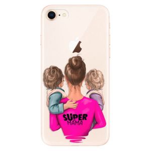 Odolné silikónové puzdro iSaprio - Super Mama - Two Boys - iPhone 8 vyobraziť