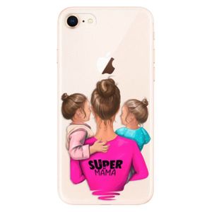Odolné silikónové puzdro iSaprio - Super Mama - Two Girls - iPhone 8 vyobraziť