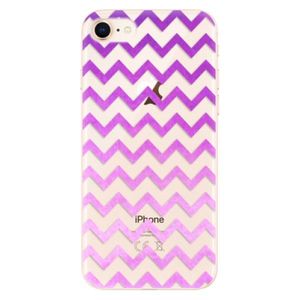 Odolné silikónové puzdro iSaprio - Zigzag - purple - iPhone 8 vyobraziť