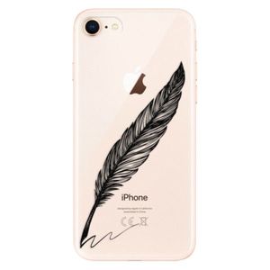 Odolné silikónové puzdro iSaprio - Writing By Feather - black - iPhone 8 vyobraziť