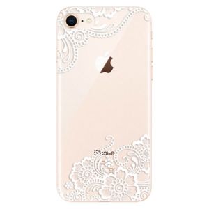 Odolné silikónové puzdro iSaprio - White Lace 02 - iPhone 8 vyobraziť