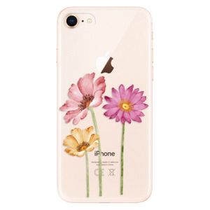 Odolné silikónové puzdro iSaprio - Three Flowers - iPhone 8 vyobraziť
