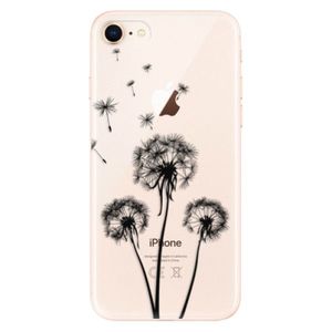 Odolné silikónové puzdro iSaprio - Three Dandelions - black - iPhone 8 vyobraziť