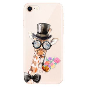 Odolné silikónové puzdro iSaprio - Sir Giraffe - iPhone 8 vyobraziť