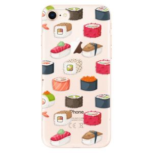 Odolné silikónové puzdro iSaprio - Sushi Pattern - iPhone 8 vyobraziť
