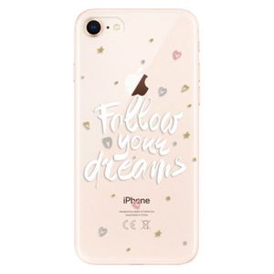 Odolné silikónové puzdro iSaprio - Follow Your Dreams - white - iPhone 8 vyobraziť