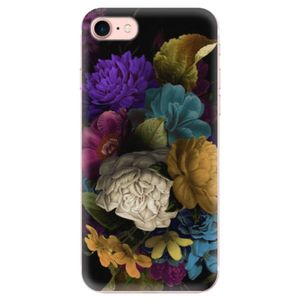 Odolné silikónové puzdro iSaprio - Dark Flowers - iPhone 7 vyobraziť