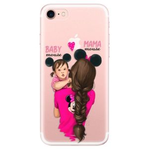 Odolné silikónové puzdro iSaprio - Mama Mouse Brunette and Girl - iPhone 7 vyobraziť