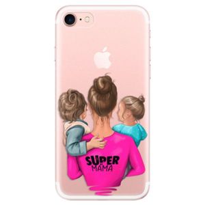 Odolné silikónové puzdro iSaprio - Super Mama - Boy and Girl - iPhone 7 vyobraziť