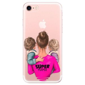 Odolné silikónové puzdro iSaprio - Super Mama - Two Boys - iPhone 7 vyobraziť