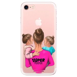 Odolné silikónové puzdro iSaprio - Super Mama - Two Girls - iPhone 7 vyobraziť