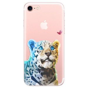 Odolné silikónové puzdro iSaprio - Leopard With Butterfly - iPhone 7 vyobraziť
