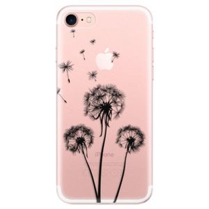 Odolné silikónové puzdro iSaprio - Three Dandelions - black - iPhone 7 vyobraziť