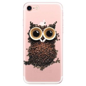 Odolné silikónové puzdro iSaprio - Owl And Coffee - iPhone 7 vyobraziť