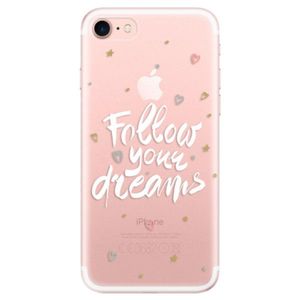 Odolné silikónové puzdro iSaprio - Follow Your Dreams - white - iPhone 7 vyobraziť