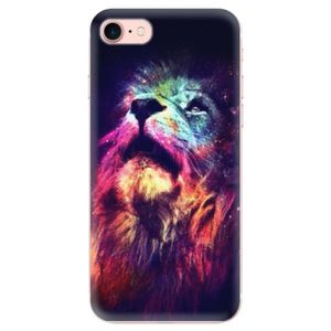 Odolné silikónové puzdro iSaprio - Lion in Colors - iPhone 7 vyobraziť
