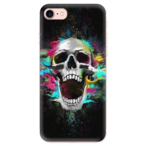 Odolné silikónové puzdro iSaprio - Skull in Colors - iPhone 7 vyobraziť