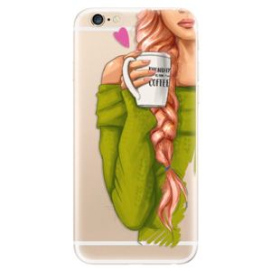 Odolné silikónové puzdro iSaprio - My Coffe and Redhead Girl - iPhone 6/6S vyobraziť