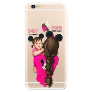 Odolné silikónové puzdro iSaprio - Mama Mouse Brunette and Girl - iPhone 6/6S vyobraziť