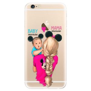 Odolné silikónové puzdro iSaprio - Mama Mouse Blonde and Boy - iPhone 6/6S vyobraziť