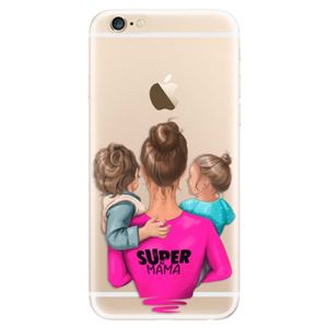 Odolné silikónové puzdro iSaprio - Super Mama - Boy and Girl - iPhone 6/6S vyobraziť