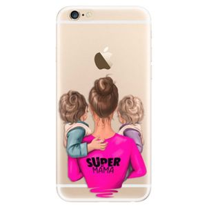 Odolné silikónové puzdro iSaprio - Super Mama - Two Boys - iPhone 6/6S vyobraziť