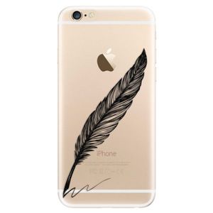 Odolné silikónové puzdro iSaprio - Writing By Feather - black - iPhone 6/6S vyobraziť