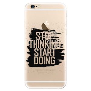 Odolné silikónové puzdro iSaprio - Start Doing - black - iPhone 6/6S vyobraziť