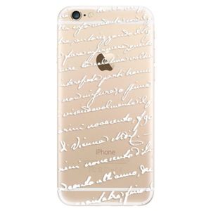 Odolné silikónové puzdro iSaprio - Handwriting 01 - white - iPhone 6/6S vyobraziť