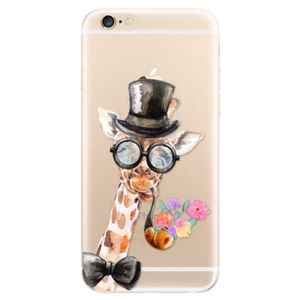 Odolné silikónové puzdro iSaprio - Sir Giraffe - iPhone 6/6S vyobraziť
