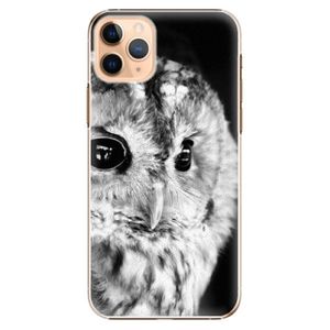 Plastové puzdro iSaprio - BW Owl - iPhone 11 Pro Max vyobraziť