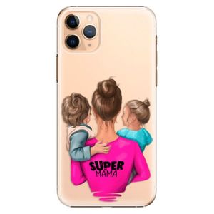 Plastové puzdro iSaprio - Super Mama - Boy and Girl - iPhone 11 Pro Max vyobraziť
