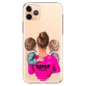 Plastové puzdro iSaprio - Super Mama - Two Boys - iPhone 11 Pro Max vyobraziť