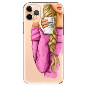 Plastové puzdro iSaprio - My Coffe and Blond Girl - iPhone 11 Pro Max vyobraziť
