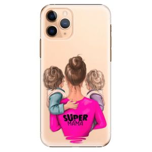 Plastové puzdro iSaprio - Super Mama - Two Boys - iPhone 11 Pro vyobraziť