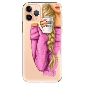 Plastové puzdro iSaprio - My Coffe and Blond Girl - iPhone 11 Pro vyobraziť
