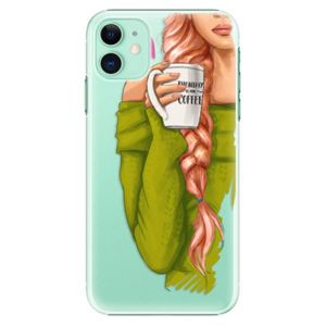 Plastové puzdro iSaprio - My Coffe and Redhead Girl - iPhone 11 vyobraziť