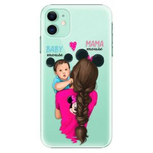 Plastové puzdro iSaprio - Mama Mouse Brunette and Boy - iPhone 11 vyobraziť
