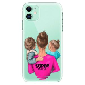 Plastové puzdro iSaprio - Super Mama - Boy and Girl - iPhone 11 vyobraziť