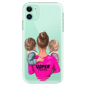 Plastové puzdro iSaprio - Super Mama - Two Boys - iPhone 11 vyobraziť