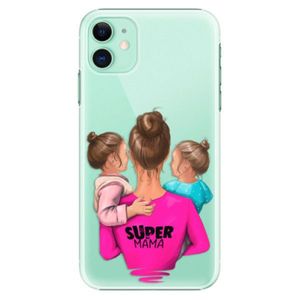 Plastové puzdro iSaprio - Super Mama - Two Girls - iPhone 11 vyobraziť