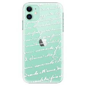 Plastové puzdro iSaprio - Handwriting 01 - white - iPhone 11 vyobraziť