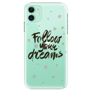 Plastové puzdro iSaprio - Follow Your Dreams - black - iPhone 11 vyobraziť